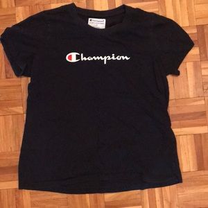 champion Tee Woman’s size L navy blue